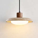 Riven Hearth Travertine Pendant Light, detail view 6