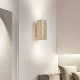 Seren Quartz Travertine Wall Light, detail view 4