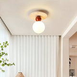Vesper Dune Travertine Ceiling Light, detail view 9