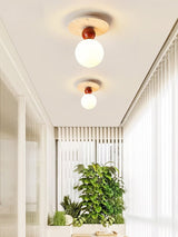 Vesper Dune Travertine Ceiling Light, detail view 3