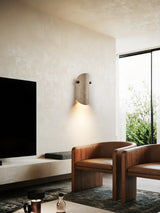 Rora Winter Travertine Wall Light, detail view 7