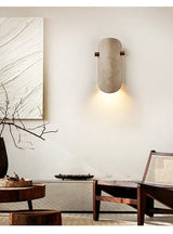 Rora Winter Travertine Wall Light, detail view 9