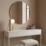 Evara Willow Travertine Table Lamp, detail view 4