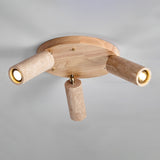 Zella Cedar Travertine Ceiling Light, detail view 9