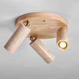 Zella Cedar Travertine Ceiling Light, detail view 15