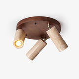 Zella Cedar Travertine Ceiling Light, detail view 16