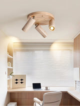 Zella Cedar Travertine Ceiling Light, detail view 7