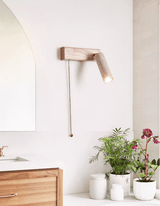 Aven Loft Travertine Wall Light, detail view 6