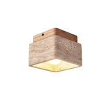 Eden Morrow Travertine Ceiling Light, detail view 14