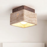 Eden Morrow Travertine Ceiling Light, detail view 8
