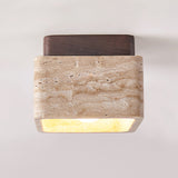 Eden Morrow Travertine Ceiling Light, detail view 11