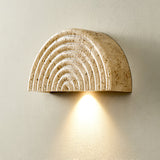 Vian Shore Travertine Wall Light, detail view 4