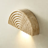 Vian Shore Travertine Wall Light, detail view 5