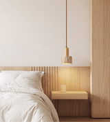 Alden Morrow Travertine Pendant Light, detail view 7