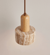 Alden Morrow Travertine Pendant Light, detail view 4
