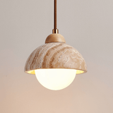 Alden Morrow Travertine Pendant Light, detail view 12