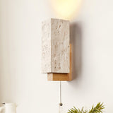 Arden Aster Travertine Wall Light, detail view 2