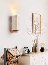 Arden Aster Travertine Wall Light, detail view 12