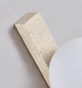 Celine Orbit Travertine Wall Light, detail view 3