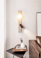 Celine Orbit Travertine Wall Light, detail view 5
