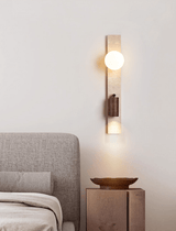 Celine Orbit Travertine Wall Light, detail view 9