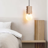 Elian Juniper Travertine Pendant Light, detail view 2
