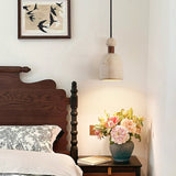 Elora Bloom Travertine Pendant Light, detail view 4