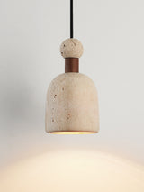Elora Bloom Travertine Pendant Light, detail view 5