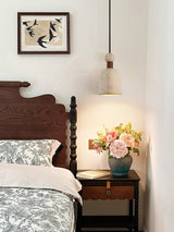 Elora Bloom Travertine Pendant Light, detail view 6
