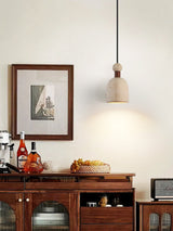 Elora Bloom Travertine Pendant Light, detail view 7