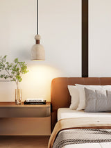 Elora Bloom Travertine Pendant Light, detail view 8