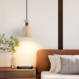 Elora Bloom Travertine Pendant Light, detail view 2