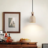 Elora Bloom Travertine Pendant Light, detail view 3