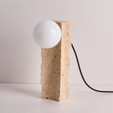 Evara Willow Travertine Table Lamp, detail view 14