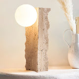 Evara Willow Travertine Table Lamp, detail view 16