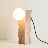 Evara Willow Travertine Table Lamp, detail view 24