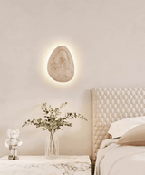 Flora Haven Travertine Wall Light, detail view 3