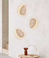 Flora Haven Travertine Wall Light, detail view 6