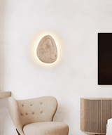 Flora Haven Travertine Wall Light, detail view 7