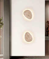 Flora Haven Travertine Wall Light, detail view 10