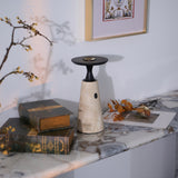 Talia Reed Travertine Table Lamp, detail view 36