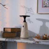 Talia Reed Travertine Table Lamp, detail view 37