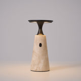 Talia Reed Travertine Table Lamp, detail view 26
