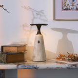 Talia Reed Travertine Table Lamp, detail view 3
