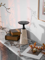 Talia Reed Travertine Table Lamp, detail view 20