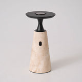 Talia Reed Travertine Table Lamp, detail view 11