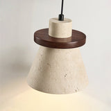Thea Hearth Travertine Pendant Light, detail view 5