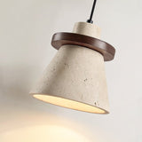 Thea Hearth Travertine Pendant Light, detail view 6