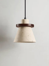 Thea Hearth Travertine Pendant Light, detail view 8
