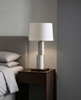 Vela Stone Fabric Table Lamp, detail view 10